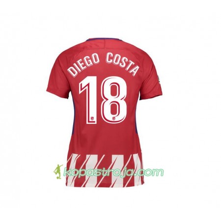 Billiga Fotbollströjor Atlético Madrid Diego Costa 18 Dam Borta tröja 2017/18 Kortärmad