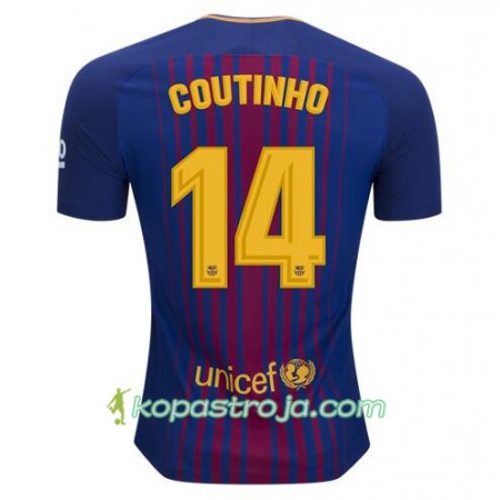Billiga Fotbollströjor FC Barcelona Philippe Coutinho 14 Hemma tröja 2017/18 Kortärmad