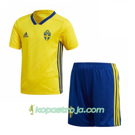 Billiga Fotbollströjor Sverige Barn WM 2018 Hemma tröja