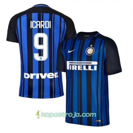 Billiga Fotbollströjor Inter Icardi 9 Hemma tröja 2017/18 Kortärmad