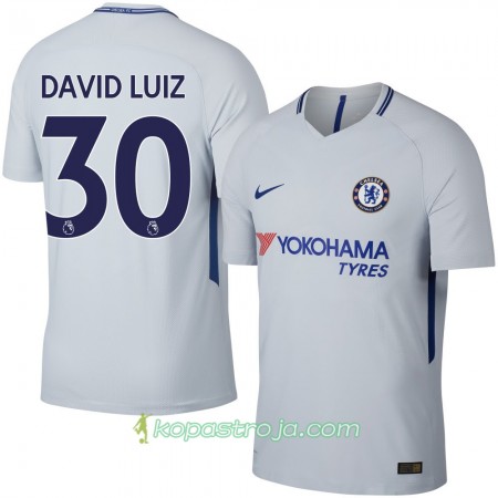 Billiga Fotbollströjor Chelsea David Luiz Borta tröja 2017/18 Kortärmad