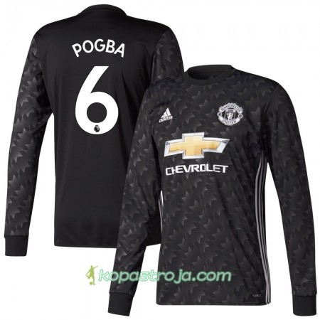 Billiga Fotbollströjor Manchester United Pogba 6 Borta tröja 2017/18 Långärmad