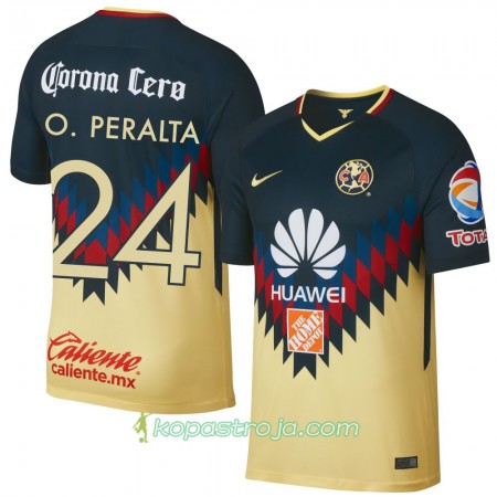 Billiga Fotbollströjor Club América O. Peralta Hemma tröja 2017/18 Kortärmad