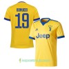 Billiga Fotbollströjor Juventus Bonucci 19 Borta tröja 2017/18 Kortärmad