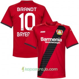 Billiga Fotbollströjor Bayer 04 Leverkusen Brandt 10 Borta tröja 2017/18 Kortärmad