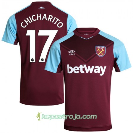 Billiga Fotbollströjor West Ham United Chicharito 17 Hemma tröja 2017/18 Kortärmad