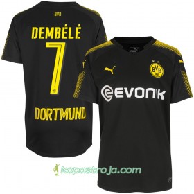 Billiga Fotbollströjor Borussia Dortmund Dembélé 7 Borta tröja 2017/18 Kortärmad