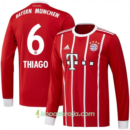 Billiga Fotbollströjor FC Bayern München Thiago 6 Hemma tröja 2017/18 Långärmad