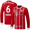 Billiga Fotbollströjor FC Bayern München Thiago 6 Hemma tröja 2017/18 Långärmad