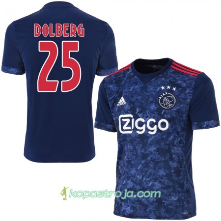 Billiga Fotbollströjor AFC Ajax Dolberg 25 Borta tröja 2017/18 Kortärmad