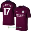 Billiga Fotbollströjor Manchester City De Bruyne Borta tröja 2017/18 Kortärmad