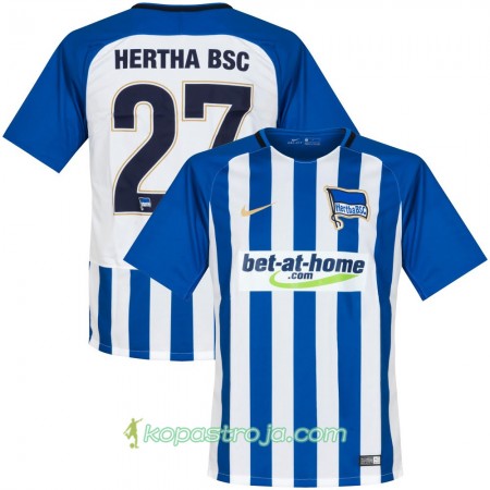 Billiga Fotbollströjor Hertha BSC Selke 27 Hemma tröja 2017/18 Kortärmad
