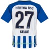 Billiga Fotbollströjor Hertha BSC Selke 27 Hemma tröja 2017/18 Kortärmad