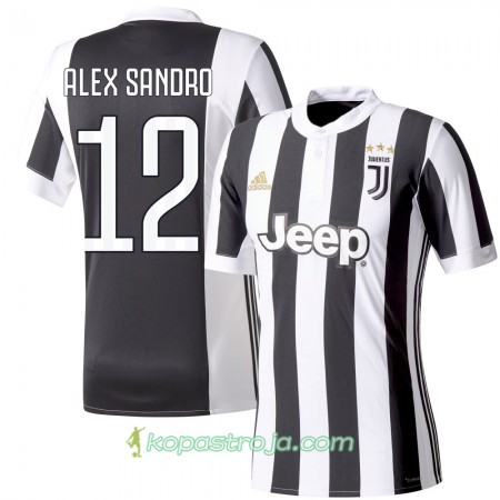 Billiga Fotbollströjor Juventus Alex Sandro 12 Hemma tröja 2017/18 Kortärmad