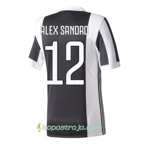 Billiga Fotbollströjor Juventus Alex Sandro 12 Hemma tröja 2017/18 Kortärmad