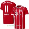 Billiga Fotbollströjor FC Bayern München James 11 Hemma tröja 2017/18 Kortärmad