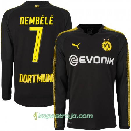 Billiga Fotbollströjor Borussia Dortmund Dembélé 7 Borta tröja 2017/18 Långärmad