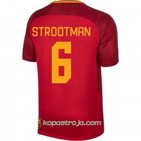 Billiga Fotbollströjor AS Roma Strooman 6 Hemma tröja 2017/18 Kortärmad