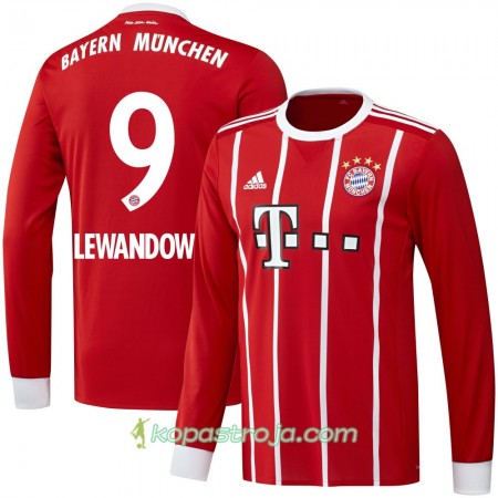 Billiga Fotbollströjor FC Bayern München Lewandowski 9 Hemma tröja 2017/18 Långärmad