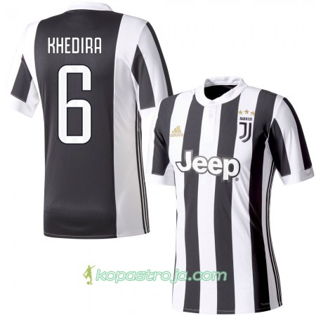 Billiga Fotbollströjor Juventus Khedira 6 Hemma tröja 2017/18 Kortärmad