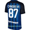 Billiga Fotbollströjor Inter Candreva 87 Hemma tröja 2017/18 Kortärmad