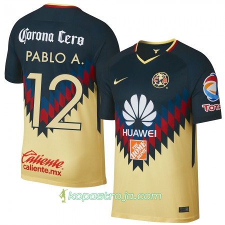 Billiga Fotbollströjor Club América Pablo A. Hemma tröja 2017/18 Kortärmad
