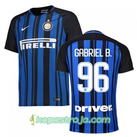 Billiga Fotbollströjor Inter GABRIEL B 96 Hemma tröja 2017/18 Kortärmad