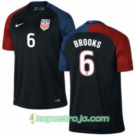 Billiga Fotbollströjor USA JOHN BROOKS Borta tröja 2016/17 Kortärmad