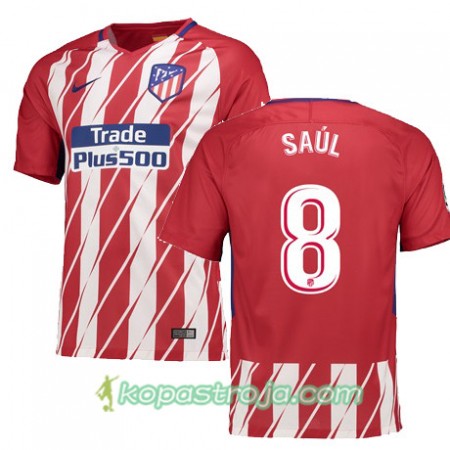 Billiga Fotbollströjor Atlético Madrid SAUL 8 Hemma tröja 2017/18 Kortärmad