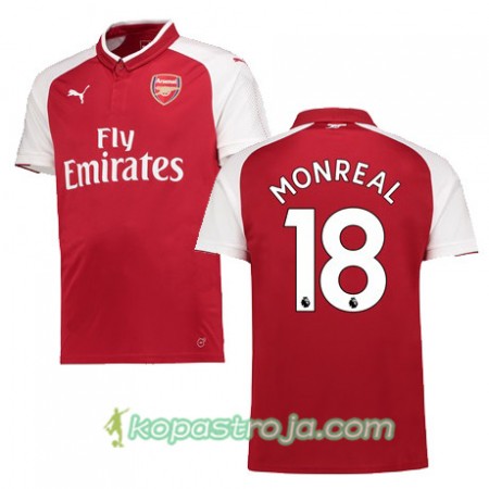 Billiga Fotbollströjor Arsenal MONREAL 18 Hemma tröja 2017/18 Kortärmad