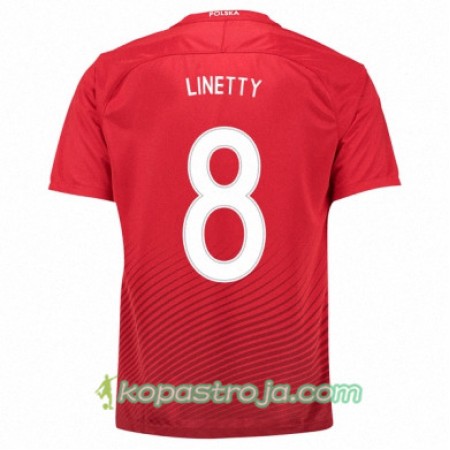 Billiga Fotbollströjor Polen KAROL LINETTY Borta tröja Euro 2016