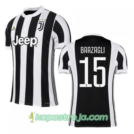 Billiga Fotbollströjor Juventus BARZAGLI 15 Hemma tröja 2017/18 Kortärmad