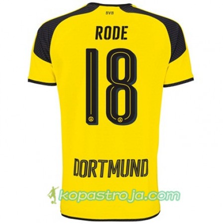 Billiga Fotbollströjor Borussia Dortmund RODE 18 Tredje tröja 2017/18 Kortärmad