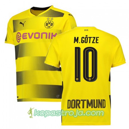 Billiga Fotbollströjor Borussia Dortmund M GOTZE 10 Hemma tröja 2017/18 Kortärmad