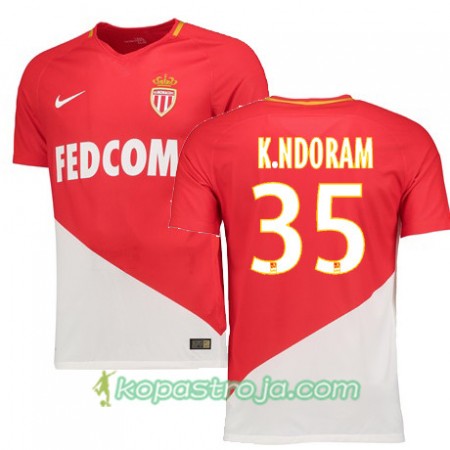 Billiga Fotbollströjor AS Monaco KEVIN N DORAM 35 Hemma tröja 2017/18 Kortärmad