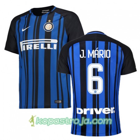 Billiga Fotbollströjor Inter J MARIO 6 Hemma tröja 2017/18 Kortärmad