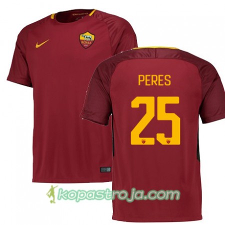 Billiga Fotbollströjor AS Roma PERES 25 Hemma tröja 2017/18 Kortärmad