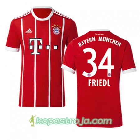 Billiga Fotbollströjor FC Bayern München FRIEDL 34 Hemma tröja 2017/18 Kortärmad