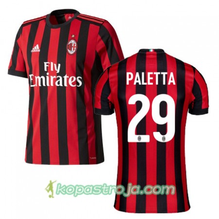 Billiga Fotbollströjor AC Milan PALETTA 29 Hemma tröja 2017/18 Kortärmad