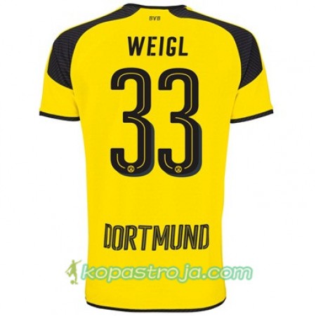Billiga Fotbollströjor Borussia Dortmund WEIGL 33 Tredje tröja 2017/18 Kortärmad