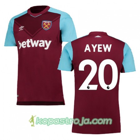 Billiga Fotbollströjor West Ham United A AYEW Hemma tröja 2017/18 Kortärmad