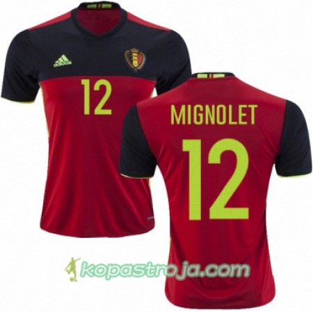 Billiga Fotbollströjor Belgien SIMON MIGNOLET Hemma tröja Euro 2016