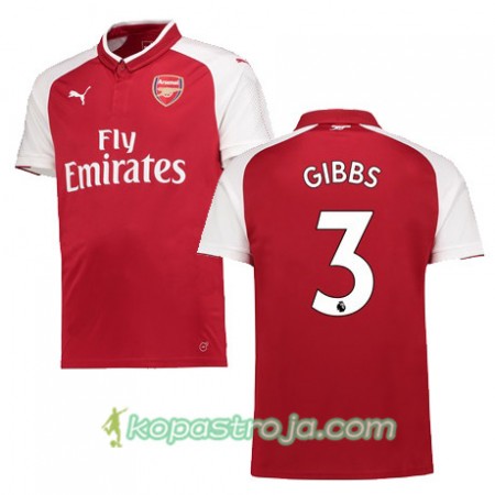 Billiga Fotbollströjor Arsenal GIBBS 3 Hemma tröja 2017/18 Kortärmad