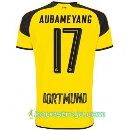 Billiga Fotbollströjor Borussia Dortmund AUBAMEYANG 17 Tredje tröja 2017/18 Kortärmad