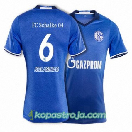 Billiga Fotbollströjor FC Schalke 04 KOLASINAC 6 Hemma tröja 2017/18 Kortärmad