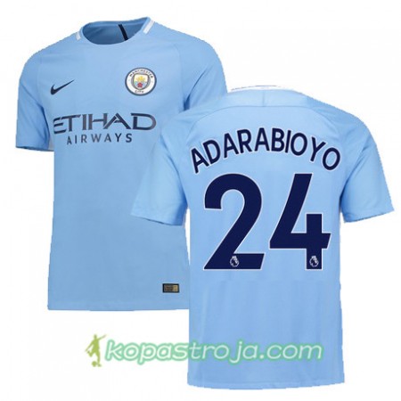Billiga Fotbollströjor Manchester City ADARABIOYO 24 Hemma tröja 2017/18 Kortärmad
