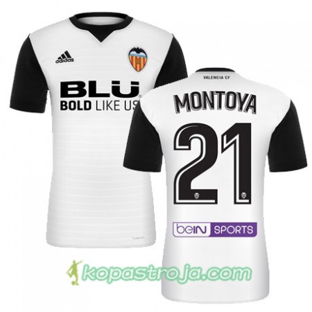 Billiga Fotbollströjor Valencia CF MONTOYA Hemma tröja 2017/18 Kortärmad