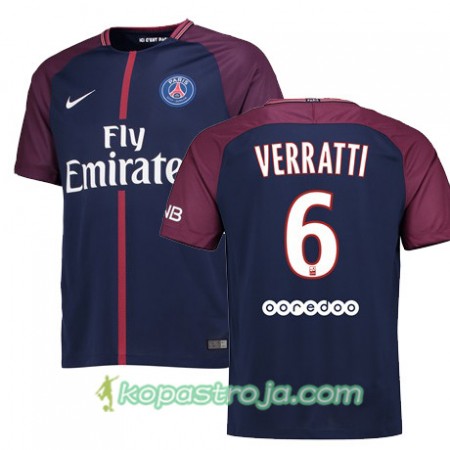 Billiga Fotbollströjor Paris SG MARCO VERRATTI 6 Hemma tröja 2017/18 Kortärmad
