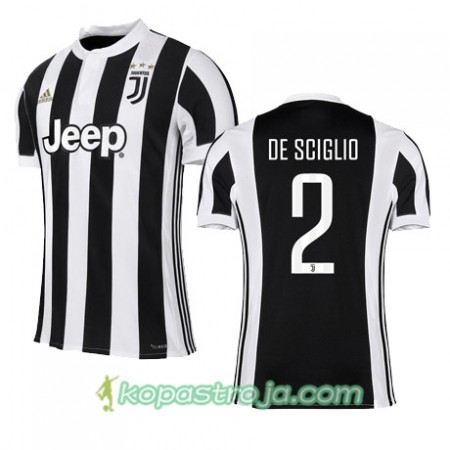 Billiga Fotbollströjor Juventus DE SCIGLIO 2 Hemma tröja 2017/18 Kortärmad