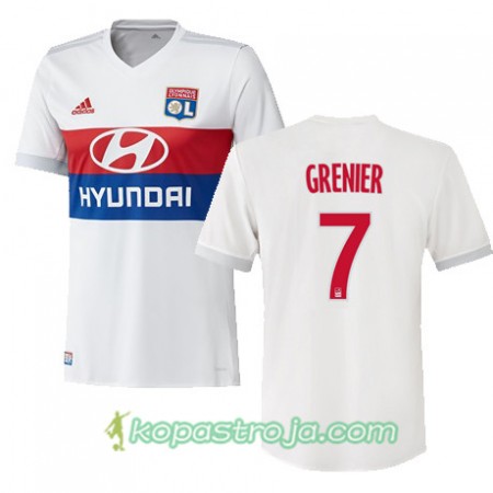 Billiga Fotbollströjor Olympique Lyonnais CLEMENT GRENIER 7 Hemma tröja 2017/18 Kortärmad